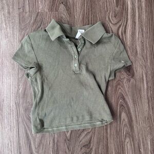 Divided Olive Polo Shirt for Kids